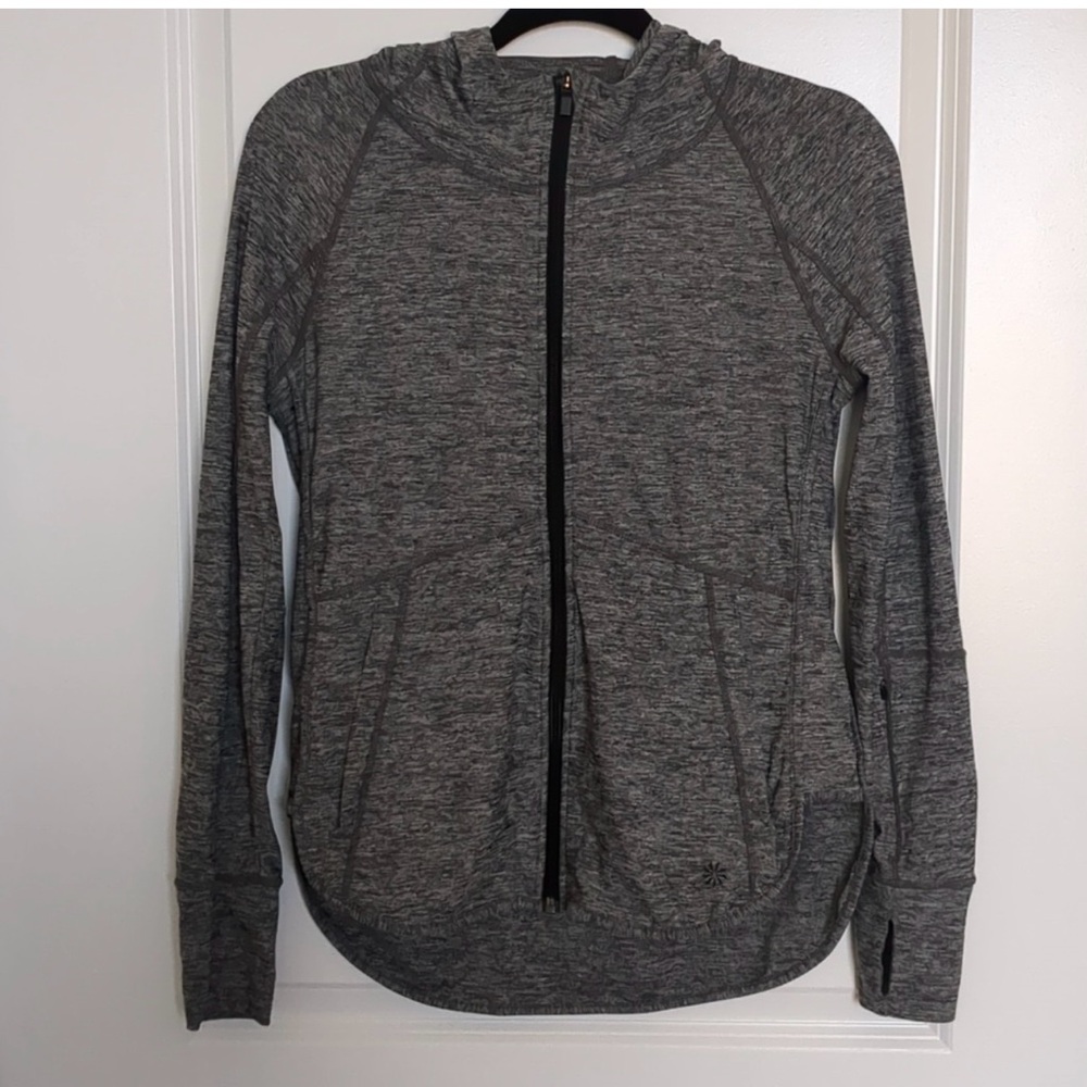 Athleta Baja UPF jacket heather grey size petite small